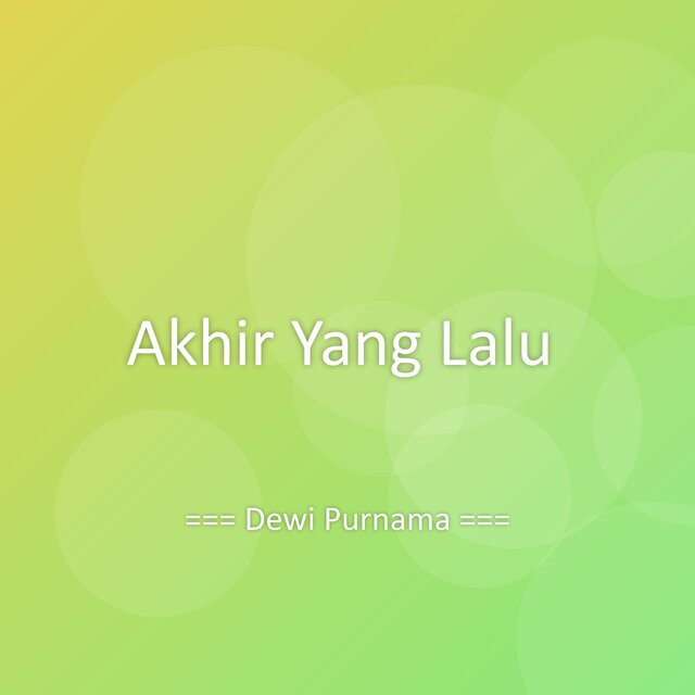 Akhir Yang Lalu