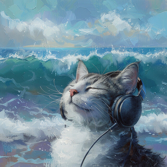 Feline Ocean Dreams: Calm Music for Cats