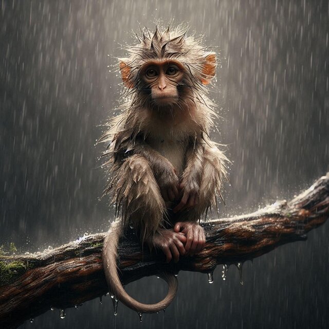 Monkey on a branch