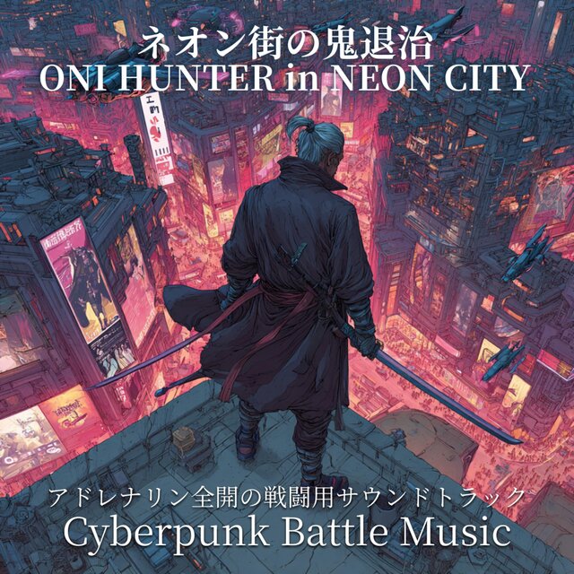 ネオン街の鬼退治 - ONI HUNTER in NEON CITY アドレナリン全開の戦闘用サウンドトラック | Cyberpunk Battle Music