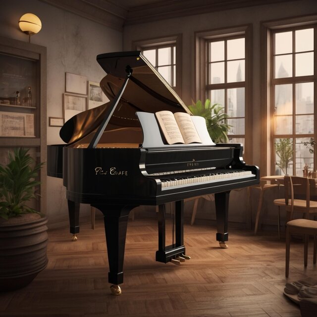 comfortable piano cafe music