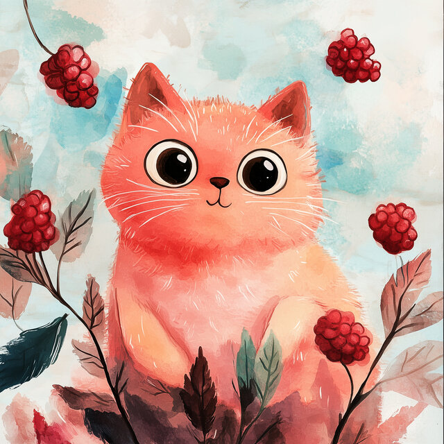 Малиновая кошка