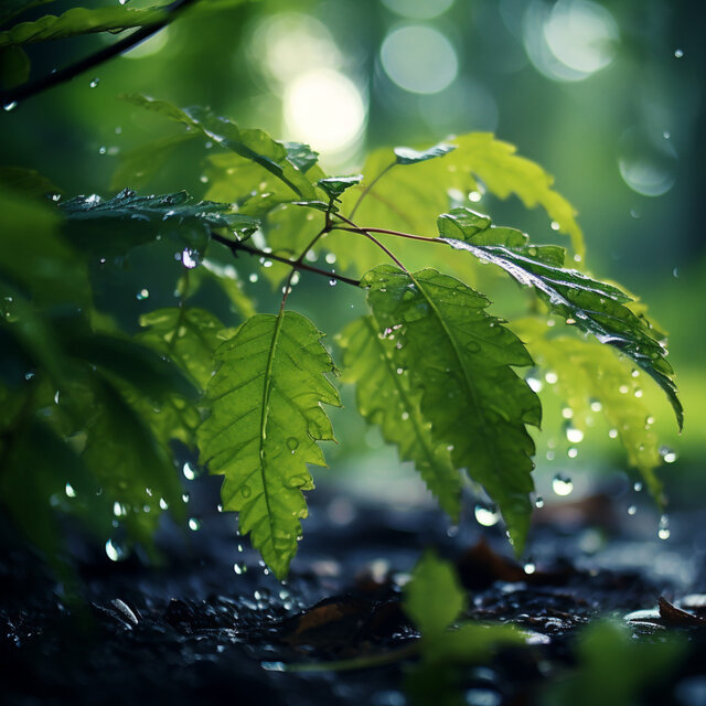Rain Amidst Nature: Soothing Soundscapes for Well-Being