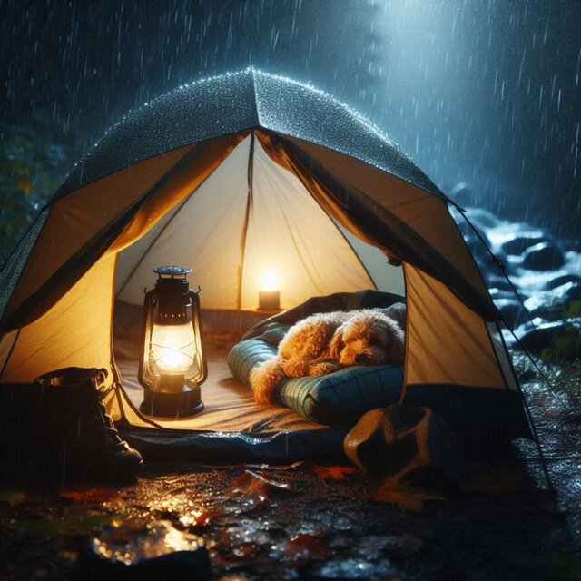 Soft Rain In Tent