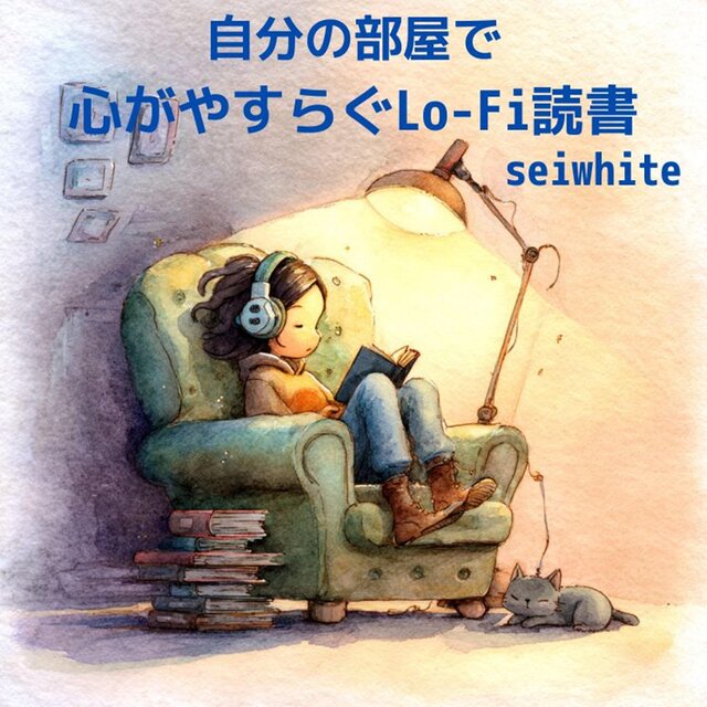 自分の部屋で心がやすらぐLo-Fi読書