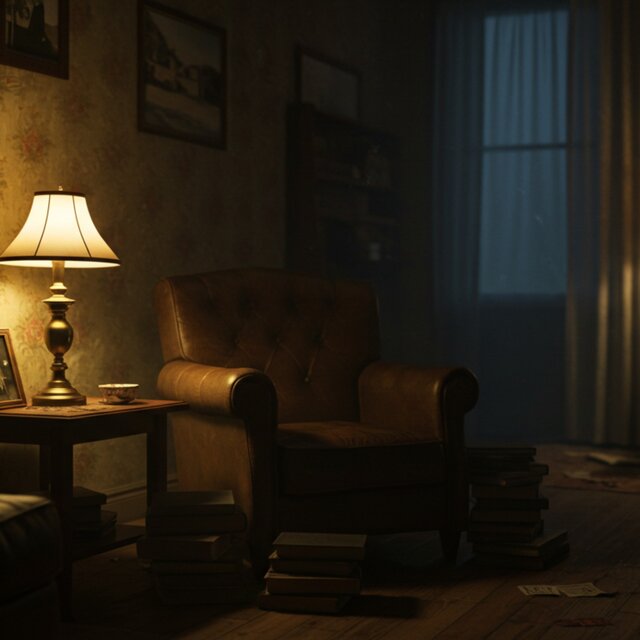The smell of an old apartment and the night