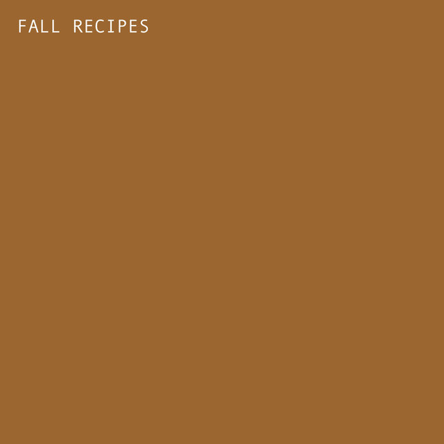 Fall Recipes