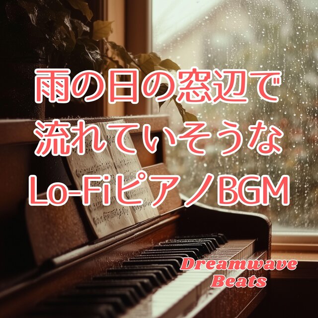雨の日の窓辺で流れていそうなLo-FiピアノBGM