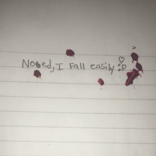 Noted, I fall easily