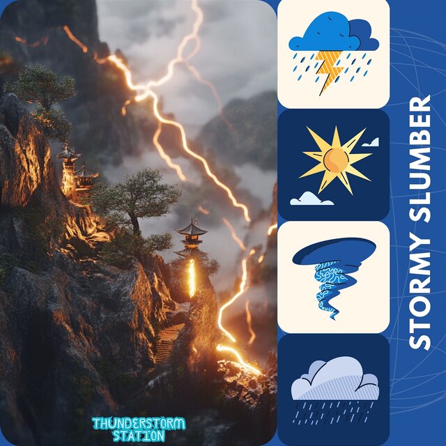 Stormy Slumber: Delta Waves at Dusk