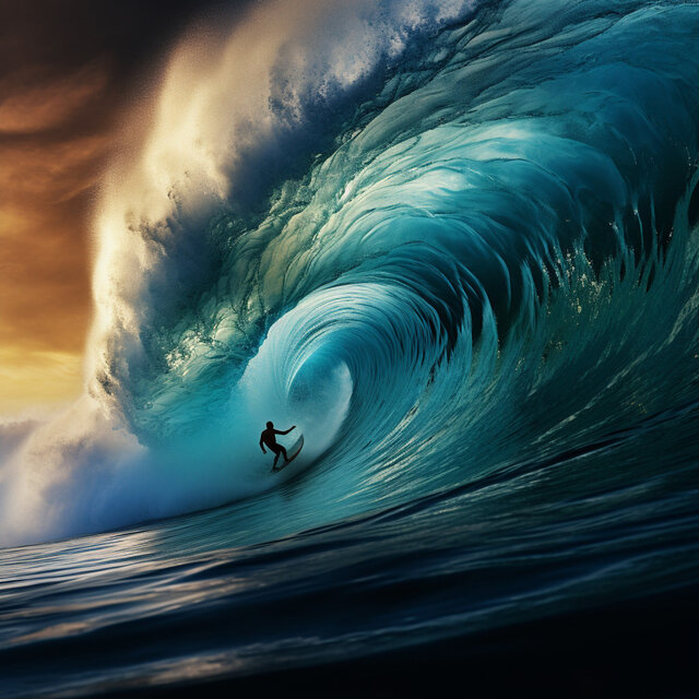 Océano De La Naturaleza: Olas De Armonía Serena