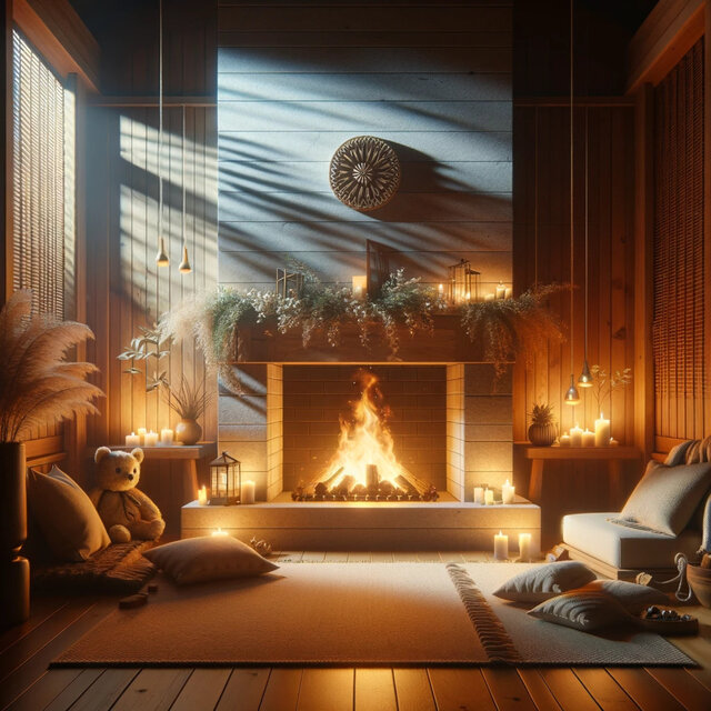 Fireside Serenity: Relaxation Music for Tranquility