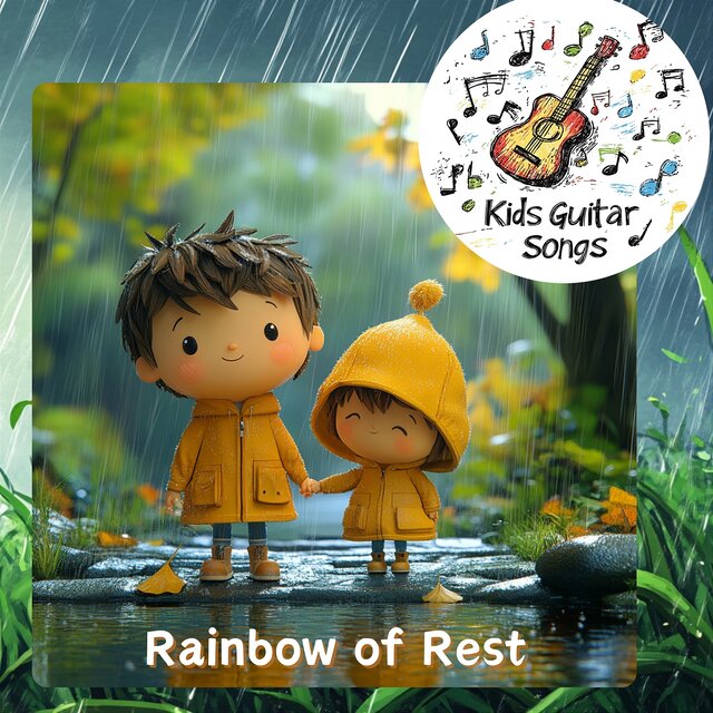 Rainbow of Rest: Soft Guitar and Soothing Rain