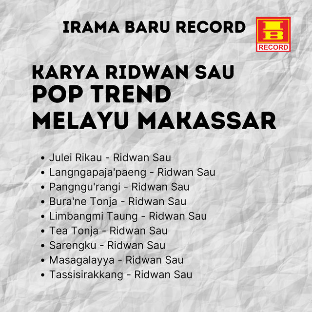 Pop Trend Melayu Makassar Karya Ridwan Sau