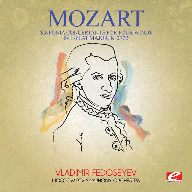 Cover art for album Mozart: Sinfonia Concertante for Four Winds in E-Flat Major, K. 297b (2014 Remaster) by Moscow RTV Symphony Orchestra