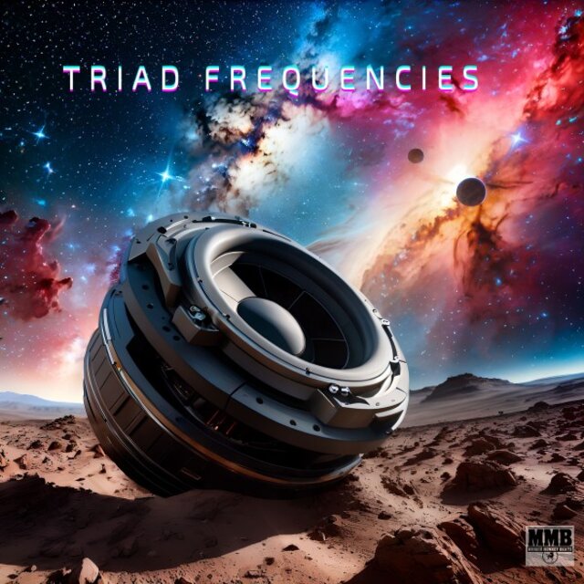 Cover art for album Triad Frequencies by Jay Nas, DJ Bullskull, Timmy D, Munich Monkey Beats