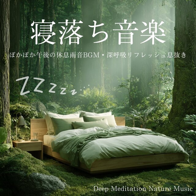 Sleep-Inducing Music: Warm Afternoon Rest with Rain Sounds BGM, Deep Breathing Refresh and Relaxation Deep Meditation Nature Music