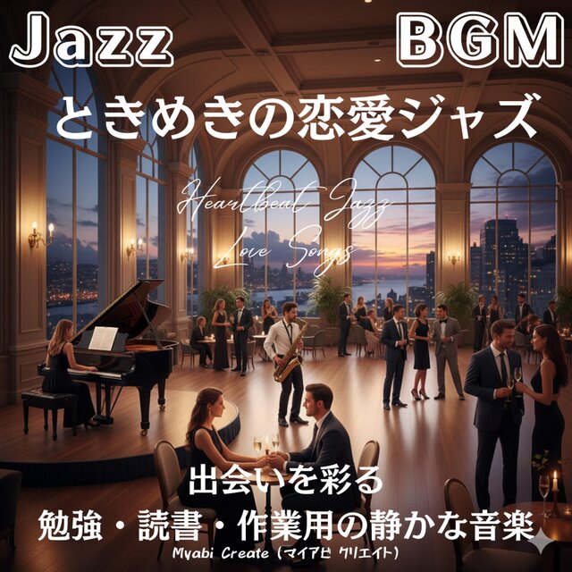 ときめきの恋愛ジャズ BGM - 出会いを彩る 勉強用・読書用・作業用の静かな音楽 店舗用 Jazz