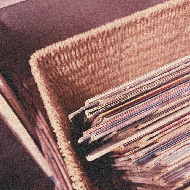 the record shop.