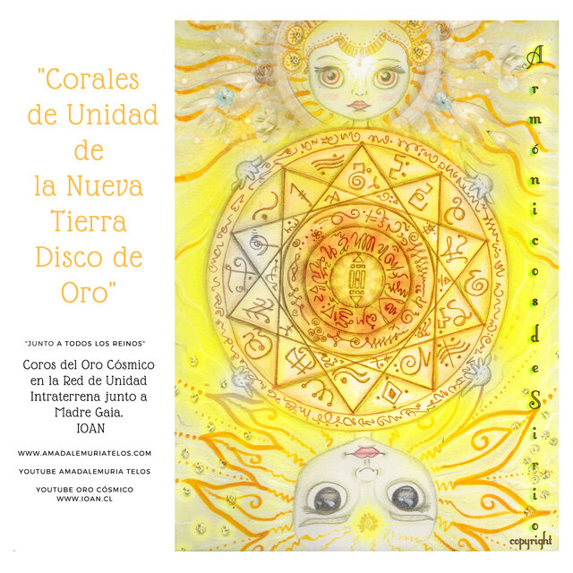 Corales de Unidad de la Nueva Tierra:  Disco de Oro