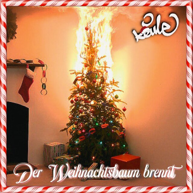 Der Weihnachtsbaum brennt