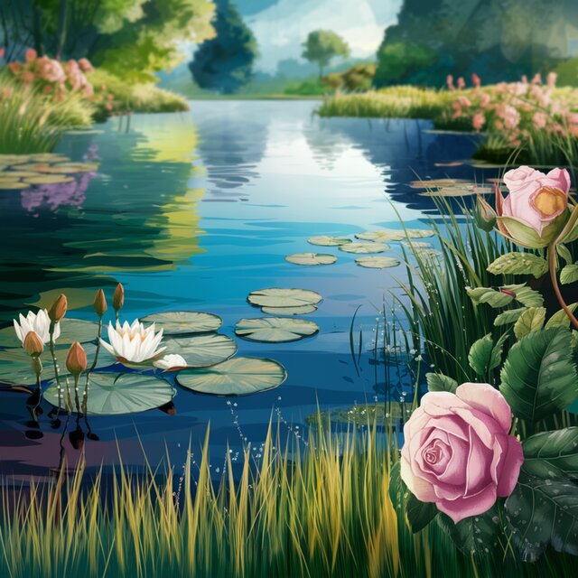 Meditative Petals: Tranquility