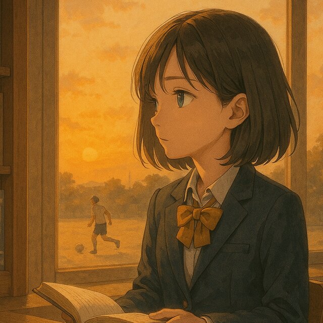 ゆっくりと陽が落ちる午後に