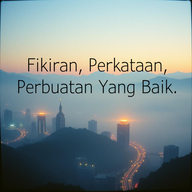 Fikiran, Perkataan, Perbuatan Yang Baik.