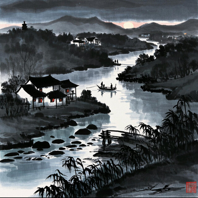 渔舟唱晚