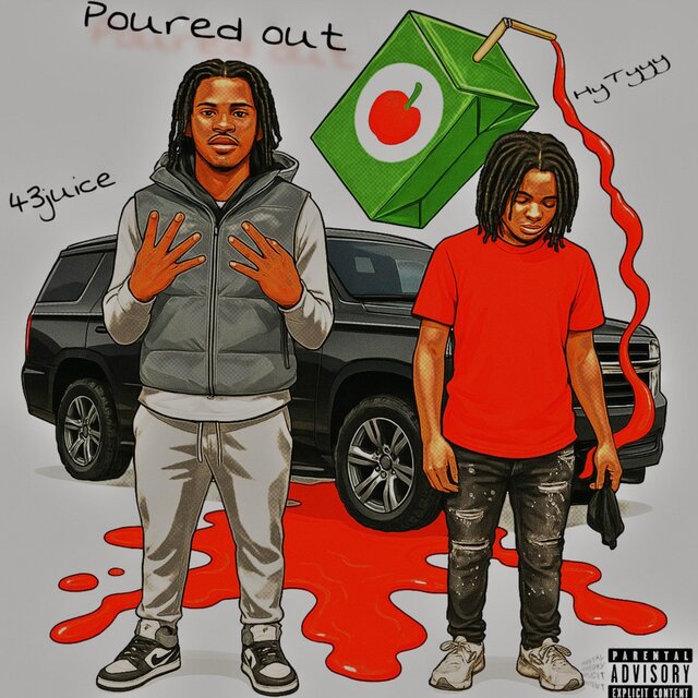 Poured out