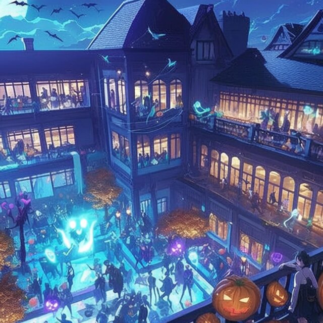 洋館の仮装パーティーで騒ぎたいハロウィン・エレクトロニック