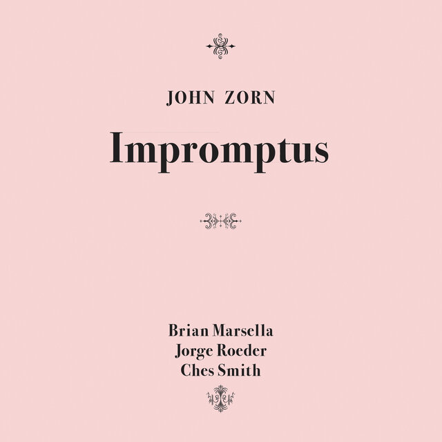 Cover art for album Impromptus by John Zorn, Brian Marsella, Jorge Roeder, Ches Smith