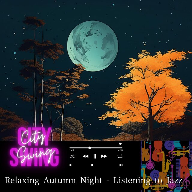Relaxing Autumn Night - Listening to Jazz