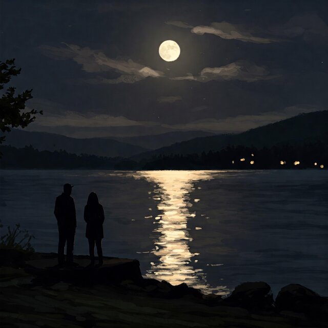 Midnight on Lake Champlain (Burlington, Vermont)