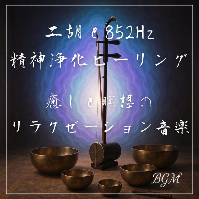 二胡と852Hz精神浄化ヒーリング — 癒しと瞑想のリラクゼーション音楽