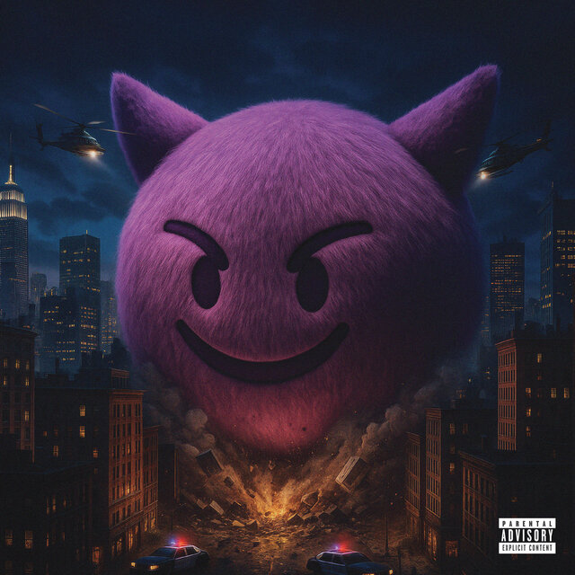 Purple Face Emoji Click