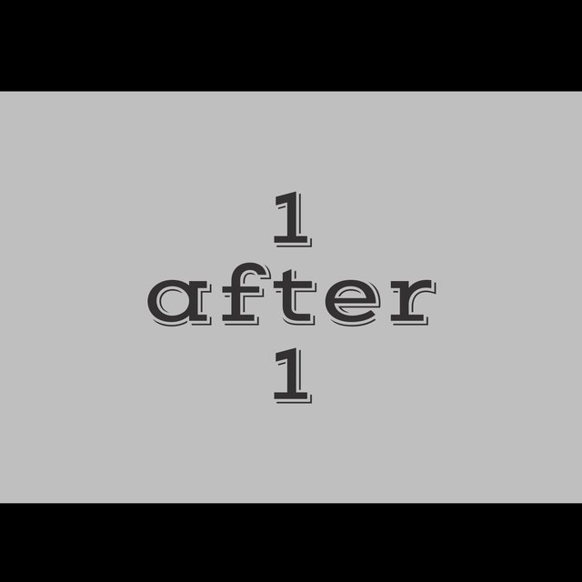 1 after 1