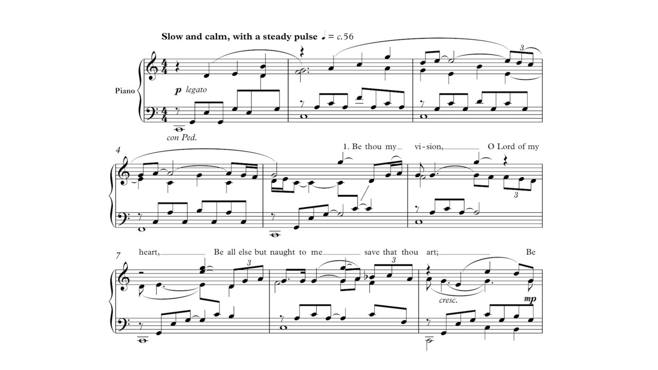 Rutter: Be thou my vision (Solo Piano Sheet Music)