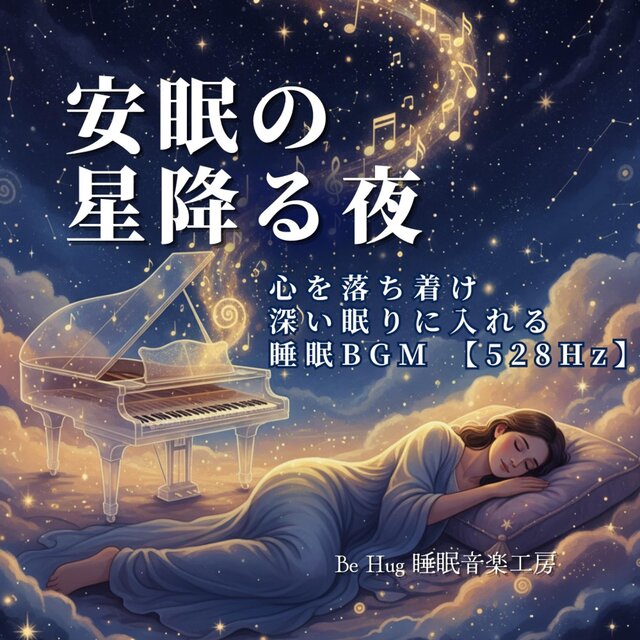 安眠の星降る夜 – 心を落ち着け深い眠りに入れる睡眠BGM 【528Hz】