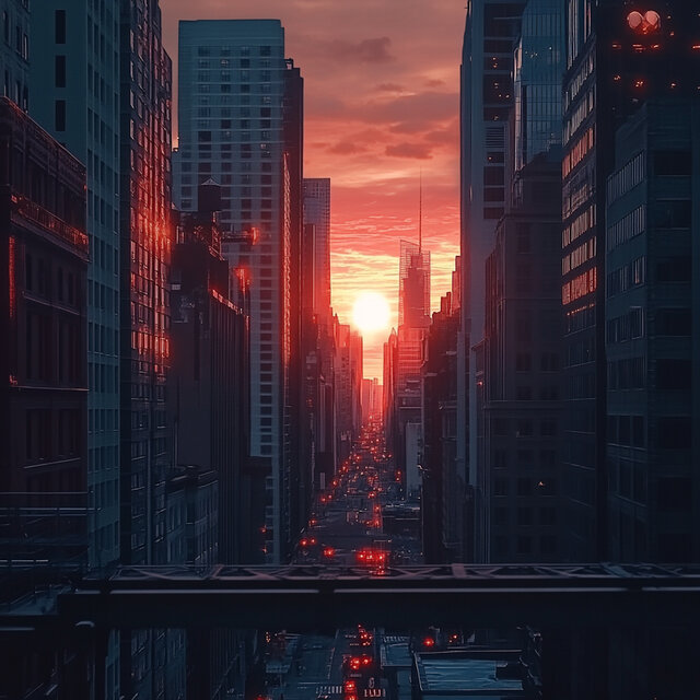 Downtown Sunset - Unwind In Lofi Take Five