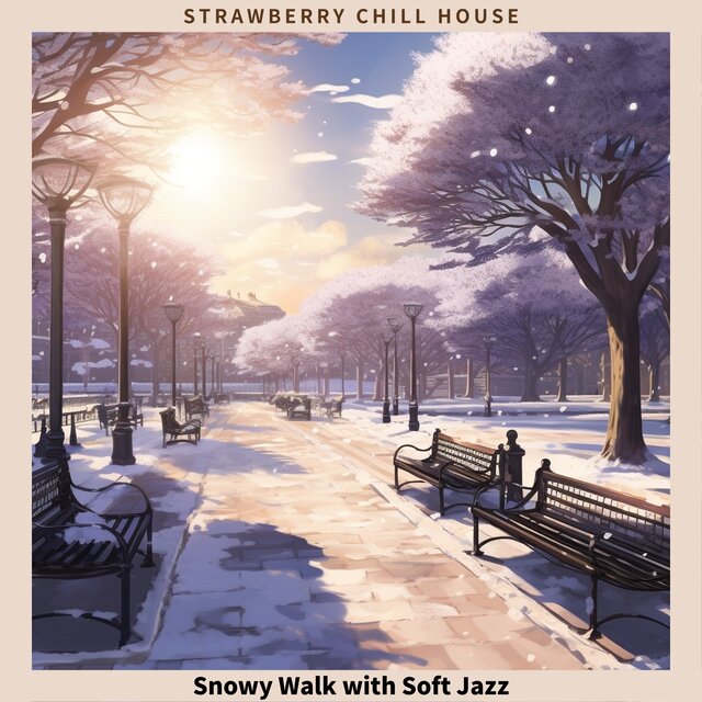 Snowy Walk with Soft Jazz