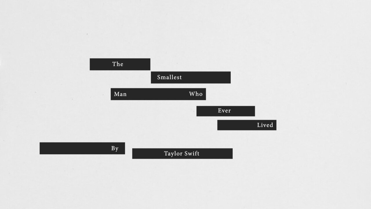 The Smallest Man Who Ever Lived (Lyric Video)
