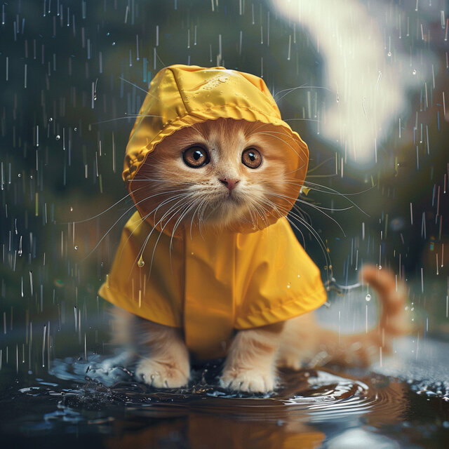Ronroneo Junto Al Trueno: Sonidos Serenos Para Gatos