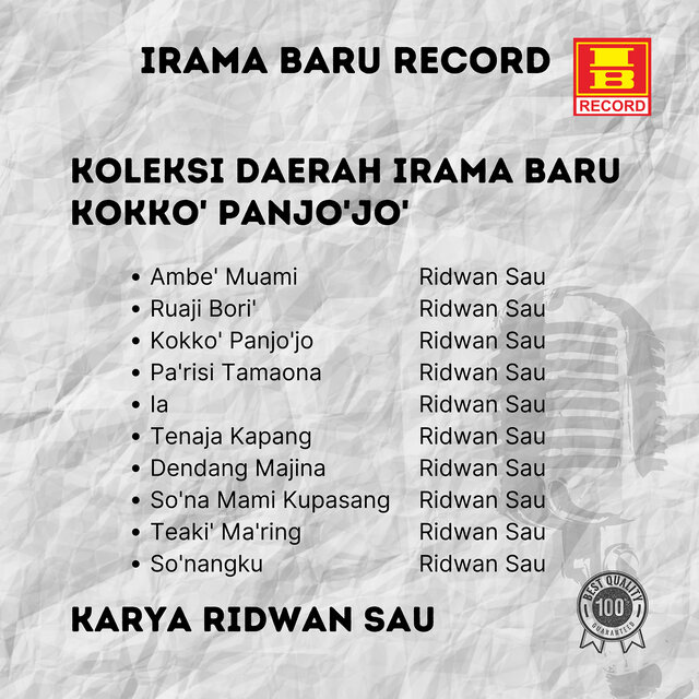 Koleksi Daerah Irama Baru Kokko' panjo'jo