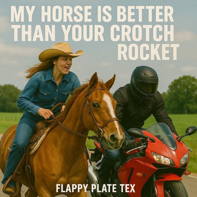 My horse is better than your crotch rocket