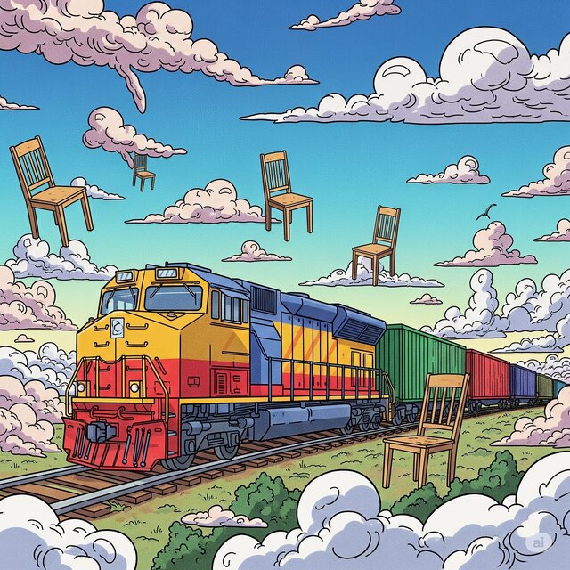 Clouds, Freight Trains & Empty Chairs