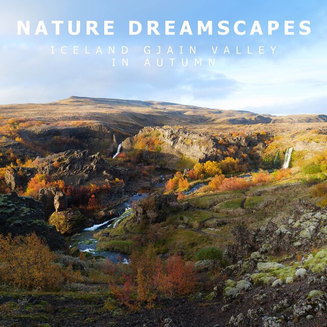 Iceland Gjain Valley in Autumn