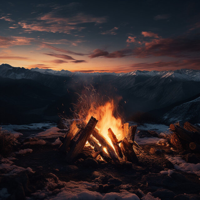 Ember's Zen: Calming Music for Fire Meditation