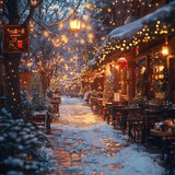 Lanterns in the Snow