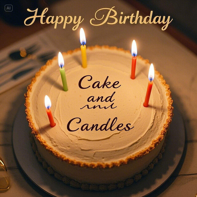 Cake and Candles (Happy Birthday)